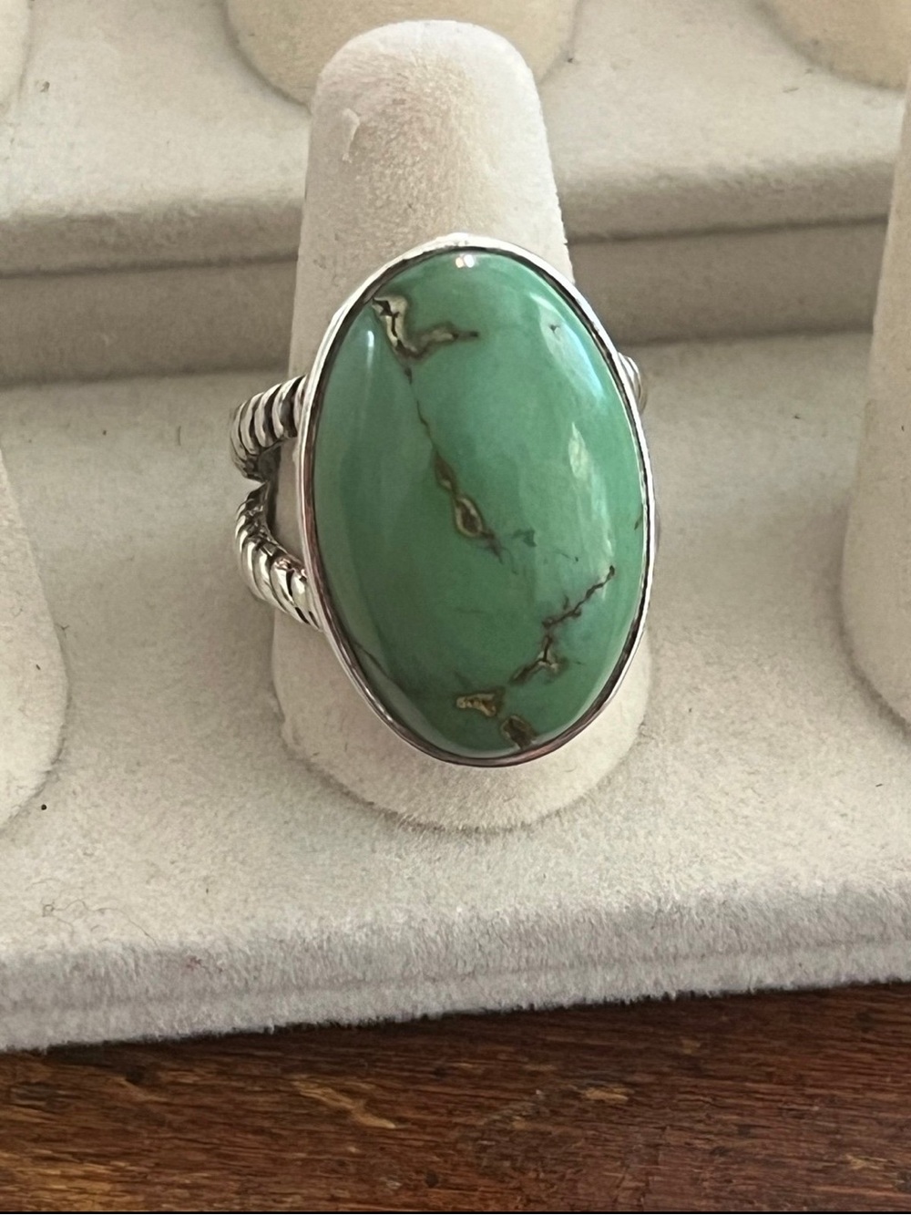 Large New Mexico turquoise sterling ring